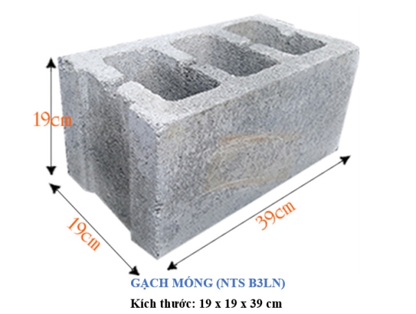 Gạch móng - Gach Block Lâm Đồng  - Công Ty TNHH Sản Xuất Thương Mại Ngọc Thạch Sa